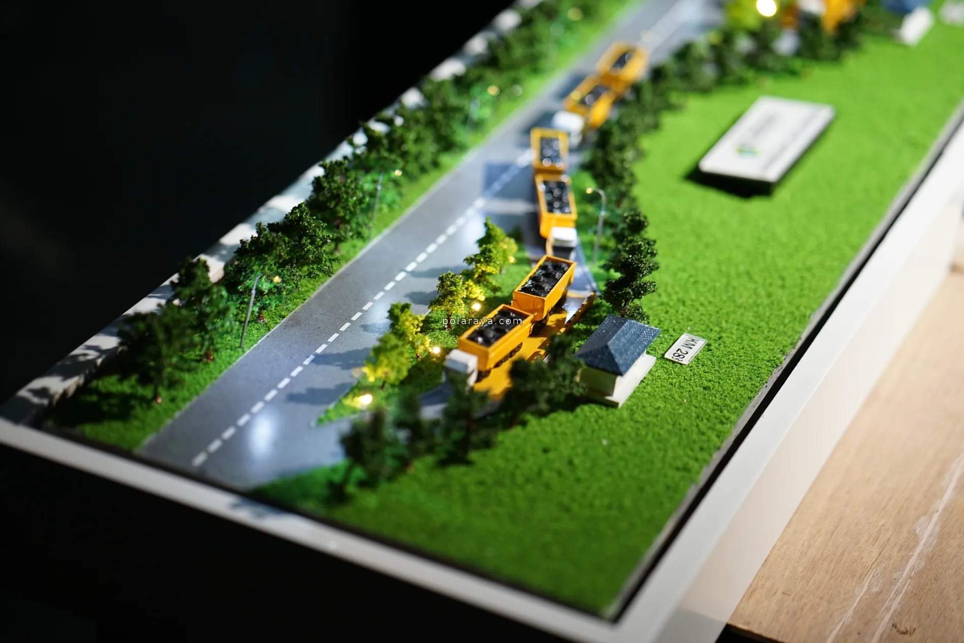 Adaro logistics model route and facility