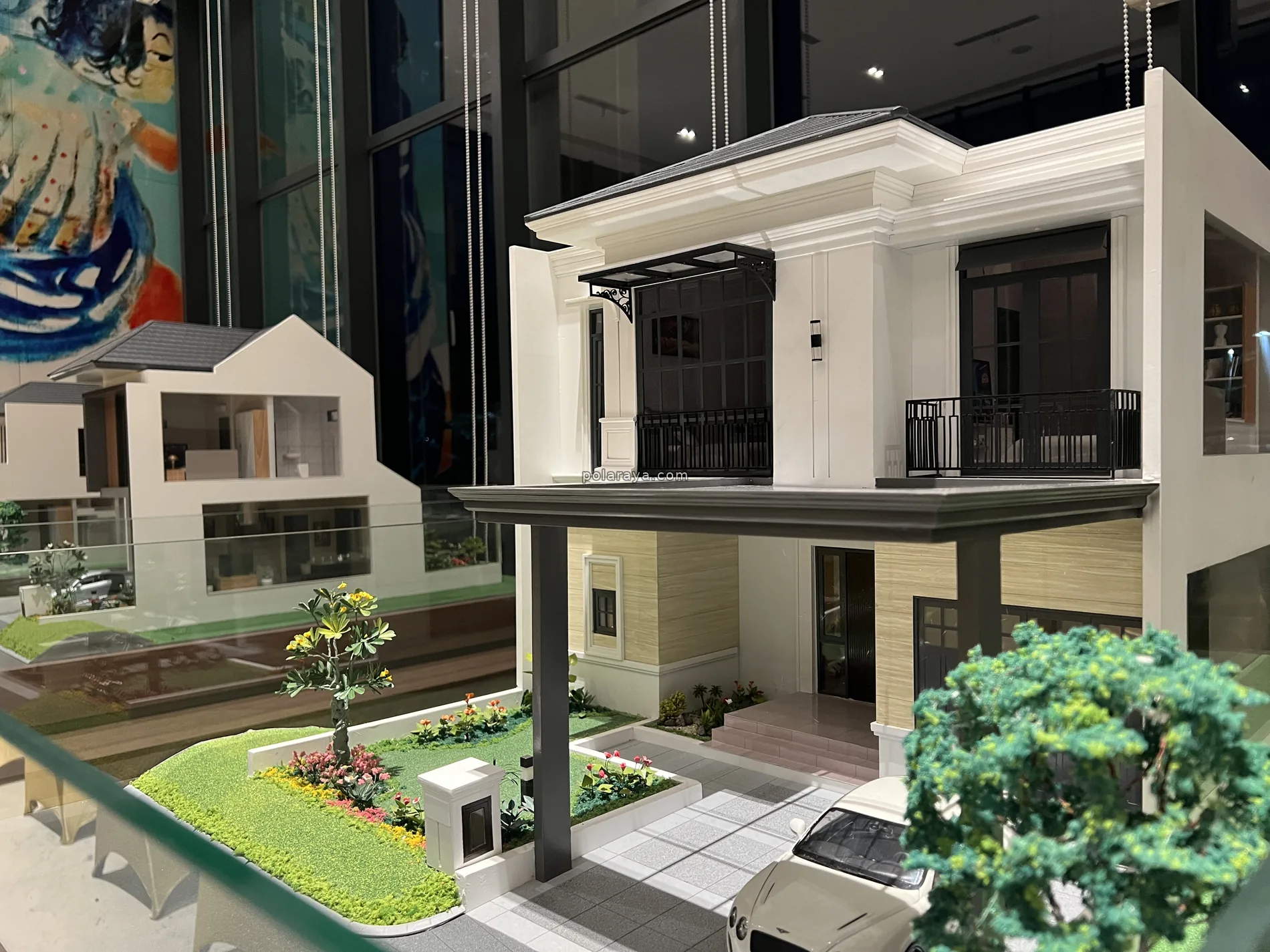 Detailed house facade model